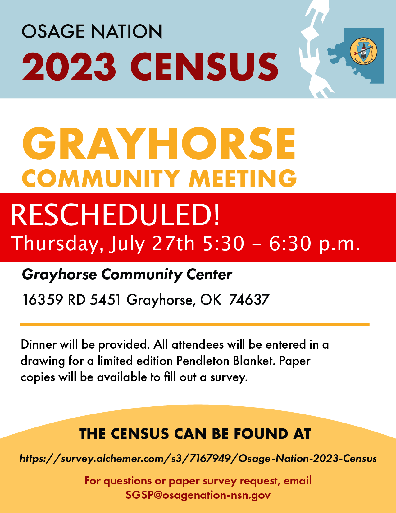 Osage Nation 2023 Census Osage Nation